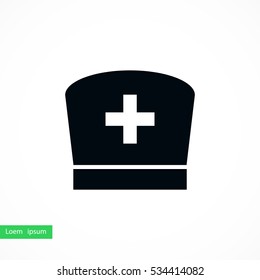 Flat Nurse icon, flat design best vector icon