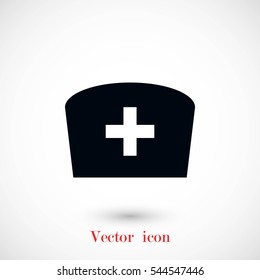 Flat Nurse icon, flat design best vector icon