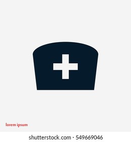 Flat Nurse icon, flat design best vector icon