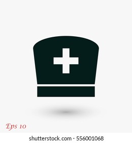 Flat Nurse icon, flat design best vector icon