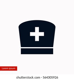 Flat Nurse icon, flat design best vector icon