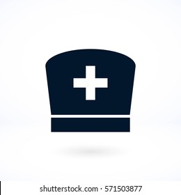 Flat Nurse icon, flat design best vector icon