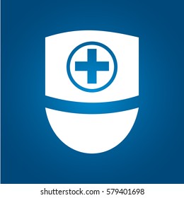 Flat Nurse icon, flat design best vector icon