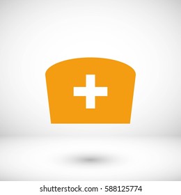 Flat Nurse icon, flat design best vector icon