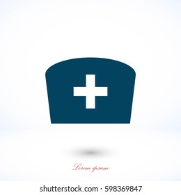 Flat Nurse icon, flat design best vector icon