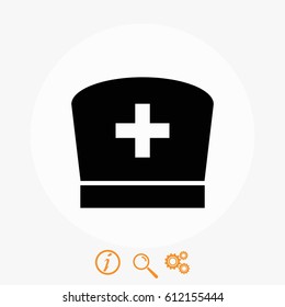 Flat Nurse icon, flat design best vector icon