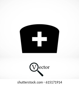 Flat Nurse icon, flat design best vector icon