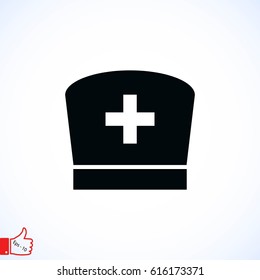 Flat Nurse icon, flat design best vector icon
