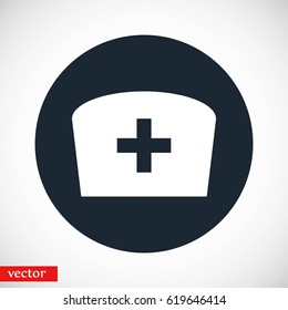 Flat Nurse icon, flat design best vector icon