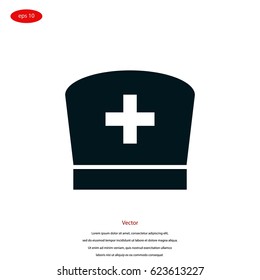 Flat Nurse icon, flat design best vector icon