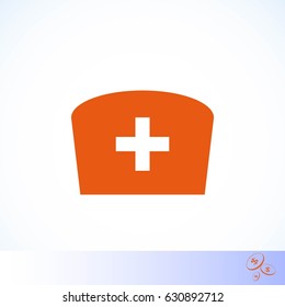 Flat Nurse icon, flat design best vector icon