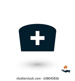 Flat Nurse icon, flat design best vector icon