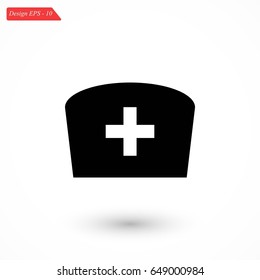 Flat Nurse icon, flat design best vector icon