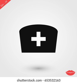 Flat Nurse icon, flat design best vector icon