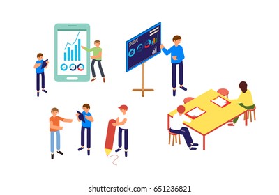 The flat office staff