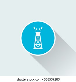 flat oil well icon