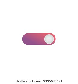 Flat on buttons icon symbol vector Illustration.