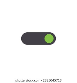 Flat on buttons icon symbol vector Illustration.