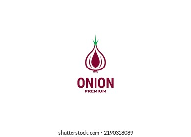 Icono de cebolla plana diseño de imagen vectorial idea