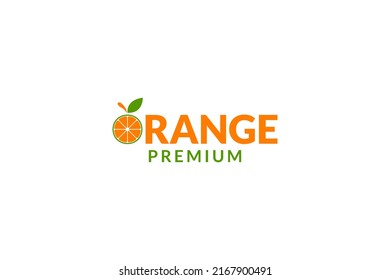 Designidee für flache orange Früchte