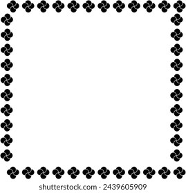 Flat ornament frame. Simple style company poster design background symbol. Logo design element.