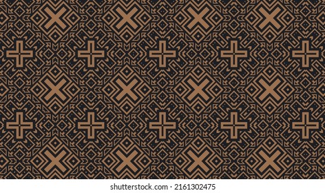 diseño de patrones de línea de ornamento plano	