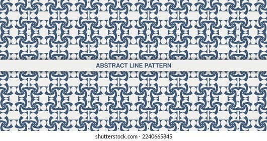 flat ornament line pattern design