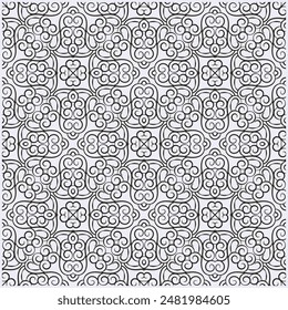 Flaches Ornament Linienmuster Design