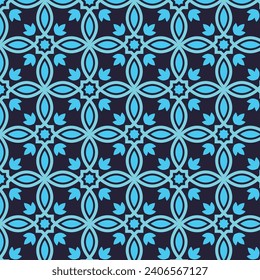 Flat ornamental pattern design abstract texture background