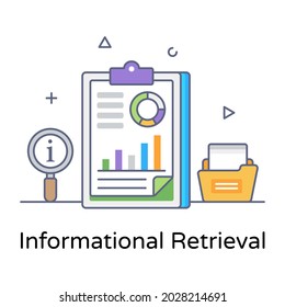 Flat outline design of information retrieval