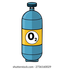 Flat oxigen spray vector icon illustration isolated on white background designed for web medical emergency healthcare first aid and safety interfaces