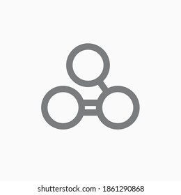 Icono de ozono plano