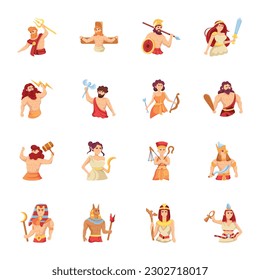 A Flat Pack of Ancient Characters Illustrations

