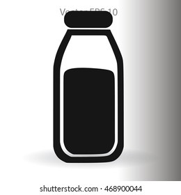 Flat a packaging milk icon