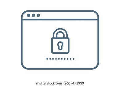 Flat Padlock Security Icon, padlock security icon vector, secure padlock symbol design, digital lock icon, privacy protection lock symbol, encrypted data padlock icon