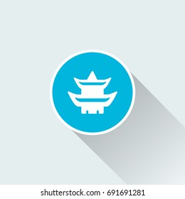 flat pagoda icon