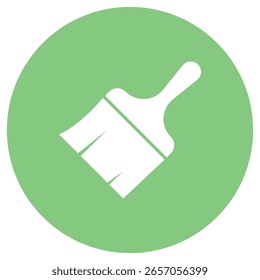 Icono de pincel de pintura plana – Ilustración vectorial