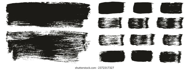 Flat Paint Brush Thick Long Background And Straight Lines Mix High Detail Abstract Vector Background Mix Set 