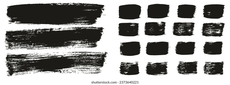 Pincel de pintura plana Fondo largo grueso y líneas rectas Mezcla de fondo de vectores abstracto de alto detalle 