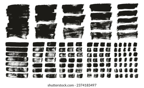 Pincel de pintura plana Fondo largo grueso y líneas rectas Mezcla fondo de vectores abstracto de alto nivel MEGA Conjunto de mezclas 