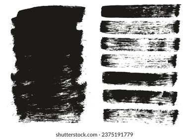 Pincel de pintura plana Fondo largo grueso y líneas rectas Mezcla de fondo de vectores abstracto de alto detalle 