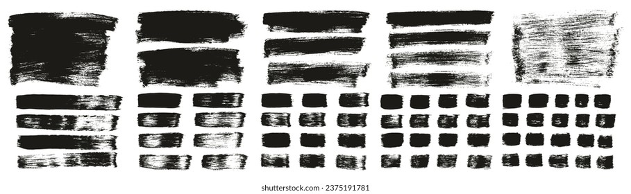Pincel de pintura plana Fondo largo grueso y líneas rectas Mezcla fondo de vectores abstracto de alto nivel MEGA Conjunto de mezclas 
