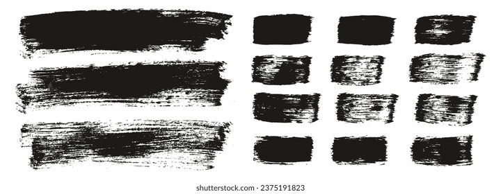 Flat Paint Brush Thick Long Background And Straight Lines Mix High Detail Abstract Vector Background Mix Set 