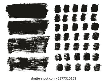 Flat Paint Brush Thick Long Background And Straight Lines Mix High Detail Abstract Vector Background Mix Set 