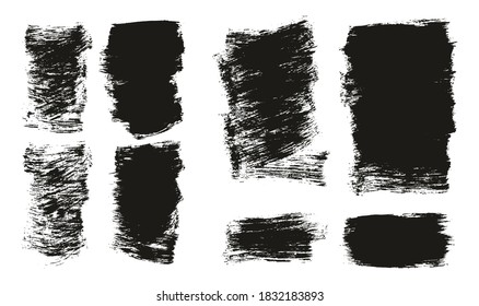 Flat Paint Brush Thick Short Mix Background High Detail Abstract Vector Background Mix Set 