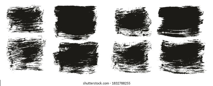 Flat Paint Brush Thick Short Mix Background High Detail Abstract Vector Background Mix Set 