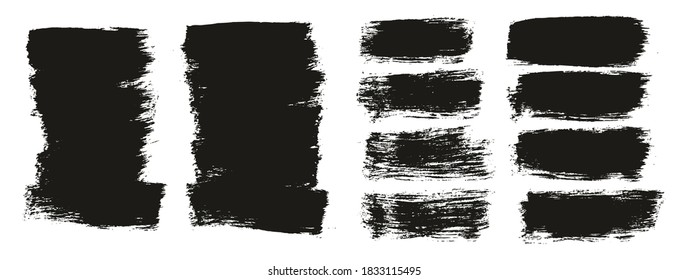 Flat Paint Brush Thick Short Mix Background High Detail Abstract Vector Background Mix Set 