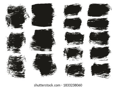 Flat Paint Brush Thick Short Mix Background High Detail Abstract Vector Background Mix Set 