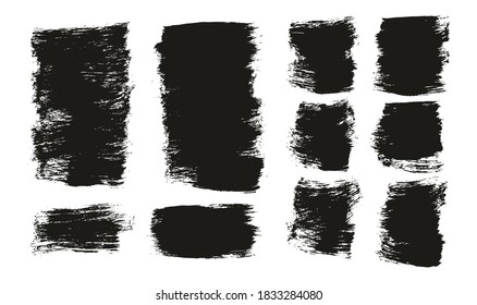 Flat Paint Brush Thick Short Mix Background High Detail Abstract Vector Background Mix Set 