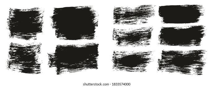Flat Paint Brush Thick Short Mix Background High Detail Abstract Vector Background Mix Set 